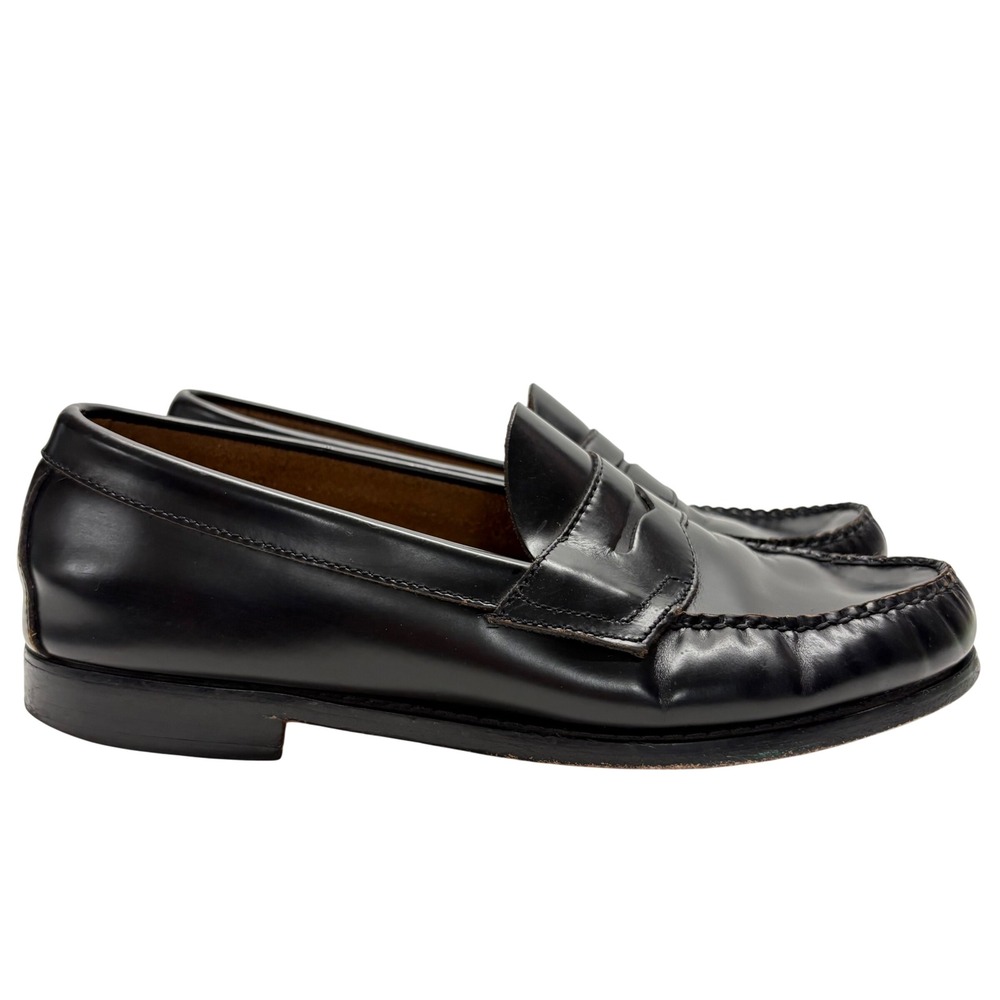 G.H. Bass Weejuns Loafers Mens 10 Black Penny Leather Slip On Classic Dress Shoe